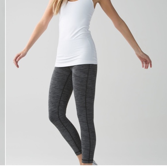 Lululemon High Times Pant Diamond Jacquard Space Dye Black Slate 4 - Picture 1 of 16